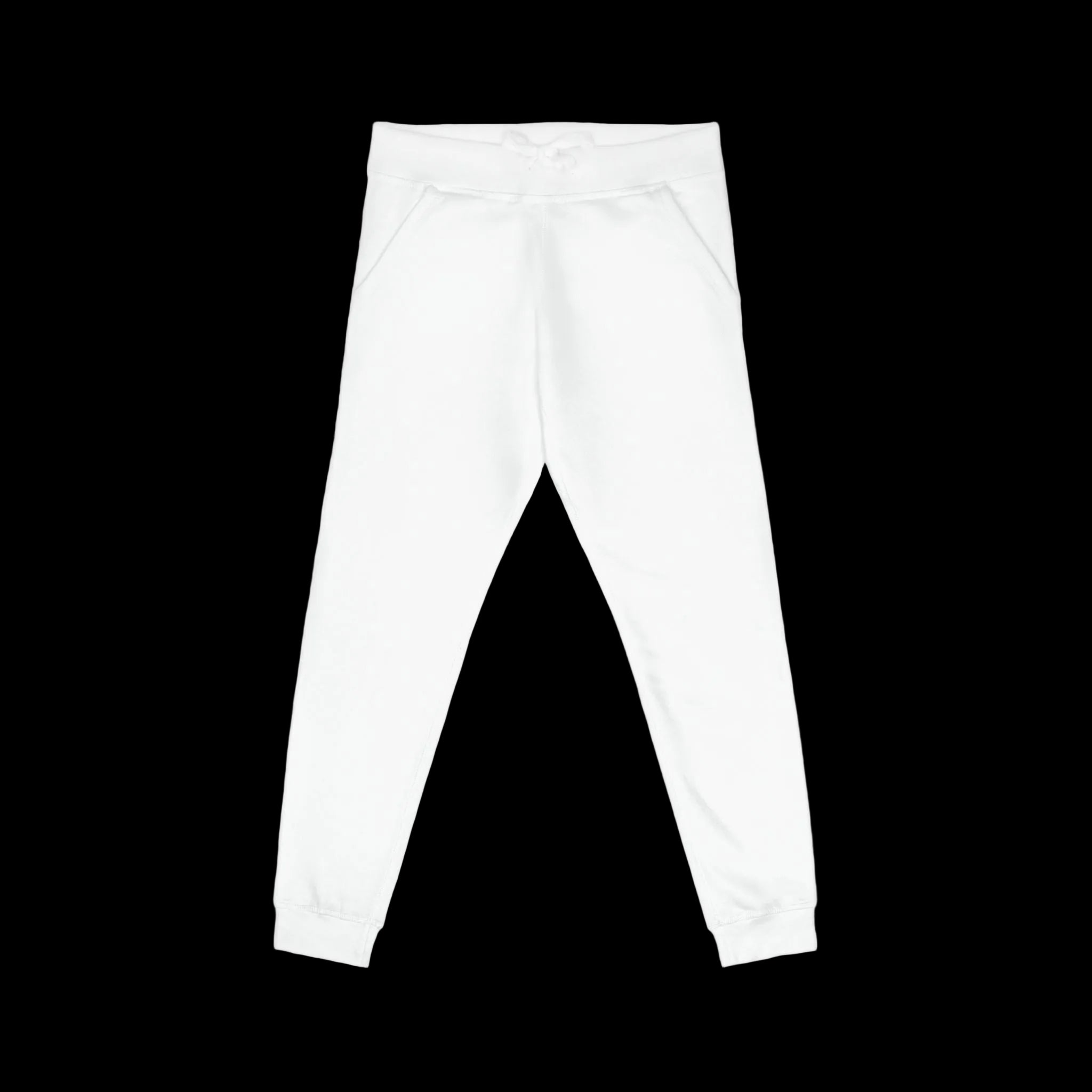 White pants on a white background