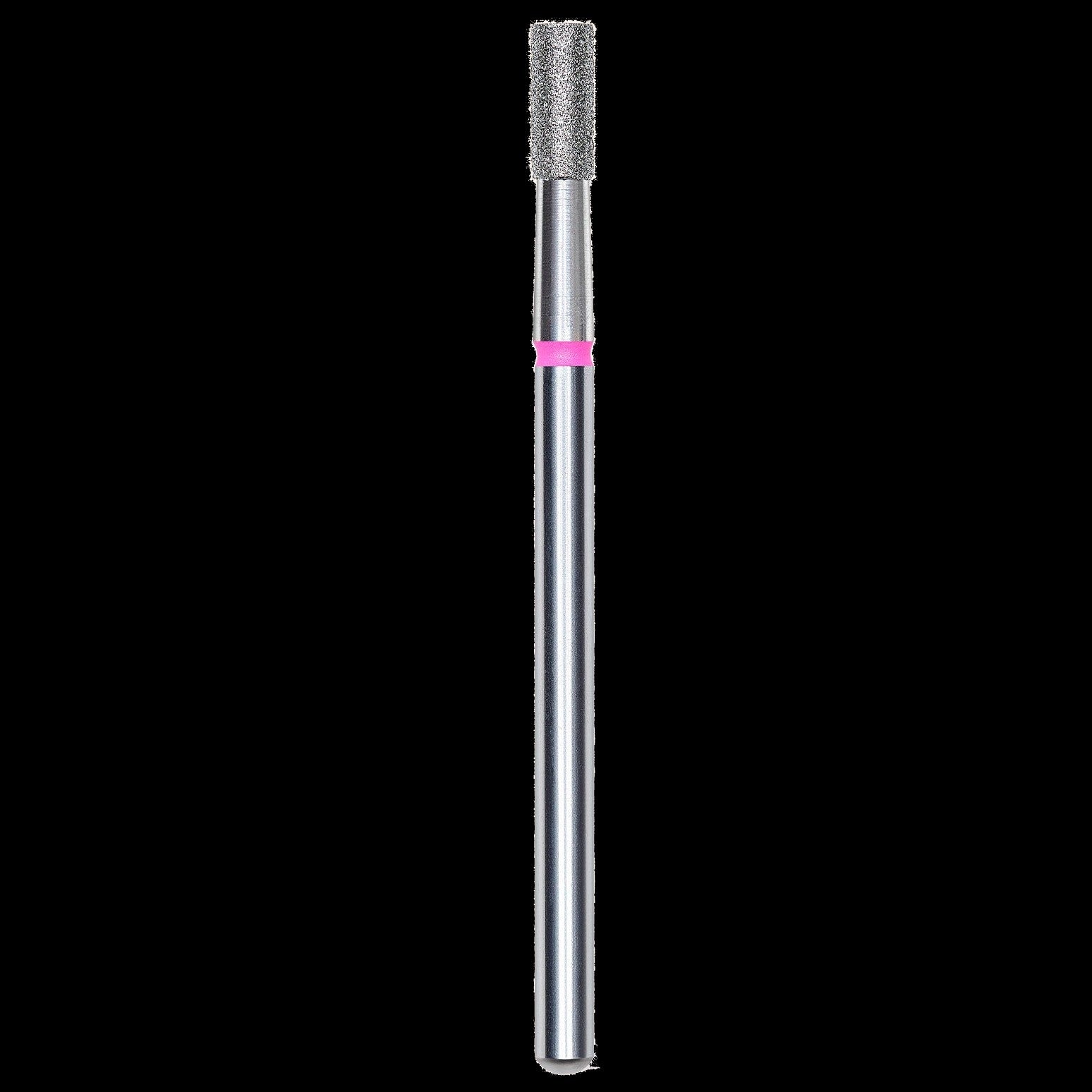 DIAMOND NAIL DRILL BIT, "CYLINDER", RED, HEAD DIAMETER 2.5/6MM (FA20R025/6) - STALEKS™ by kvadrat store