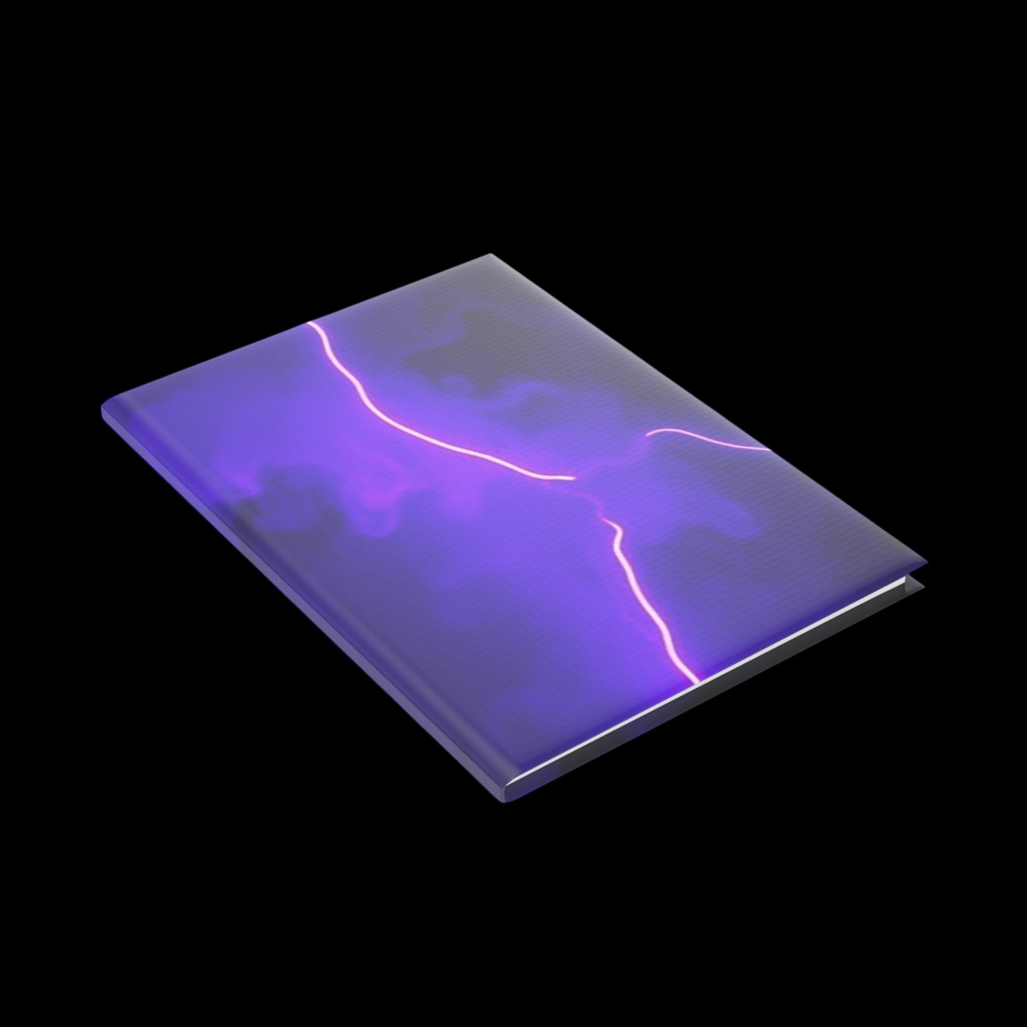 Royal Aura: Thunder & Lightening Hardcover Notebook with Puffy Covers by Printify