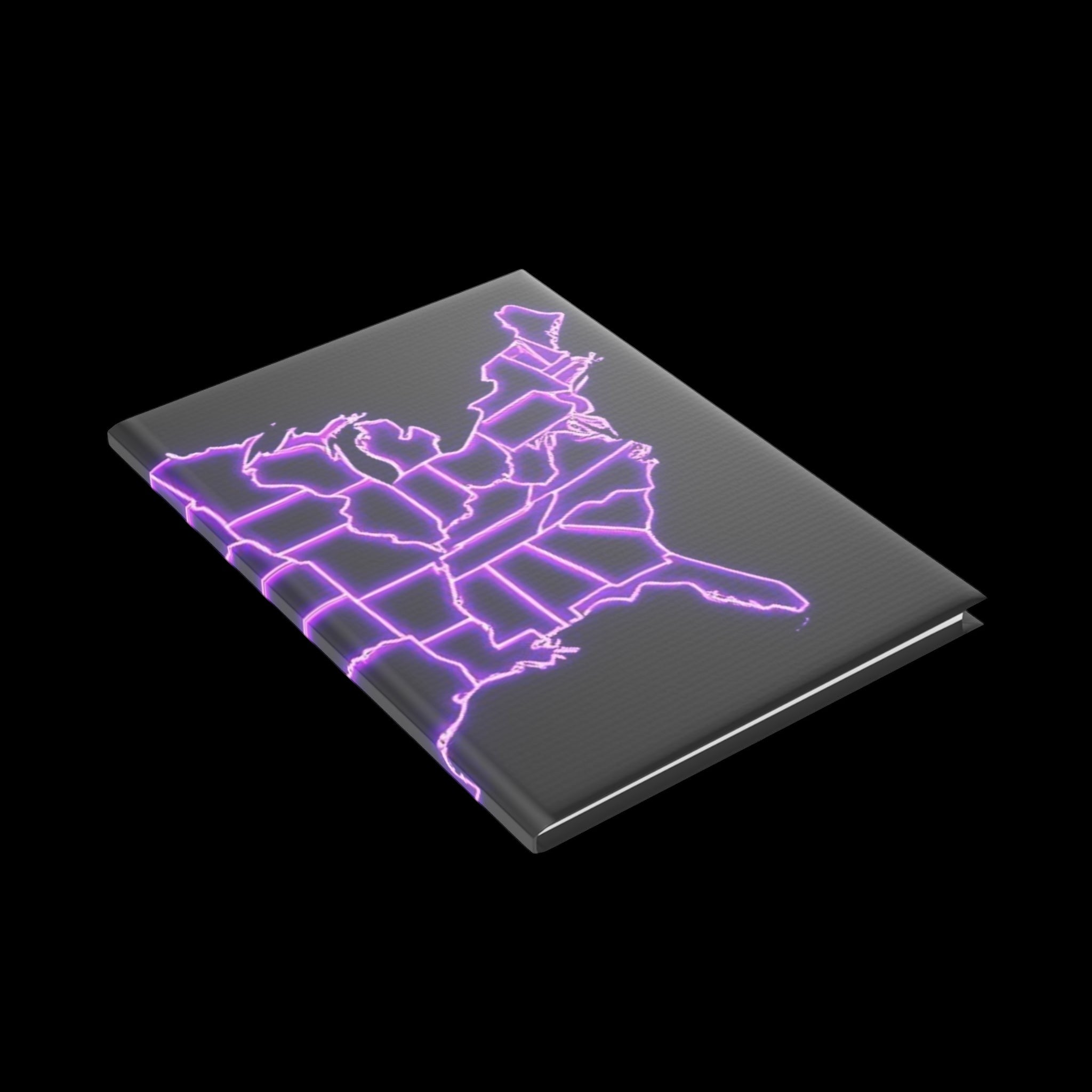 Royal Aura: America Hardcover Notebook with Puffy Covers by Printify