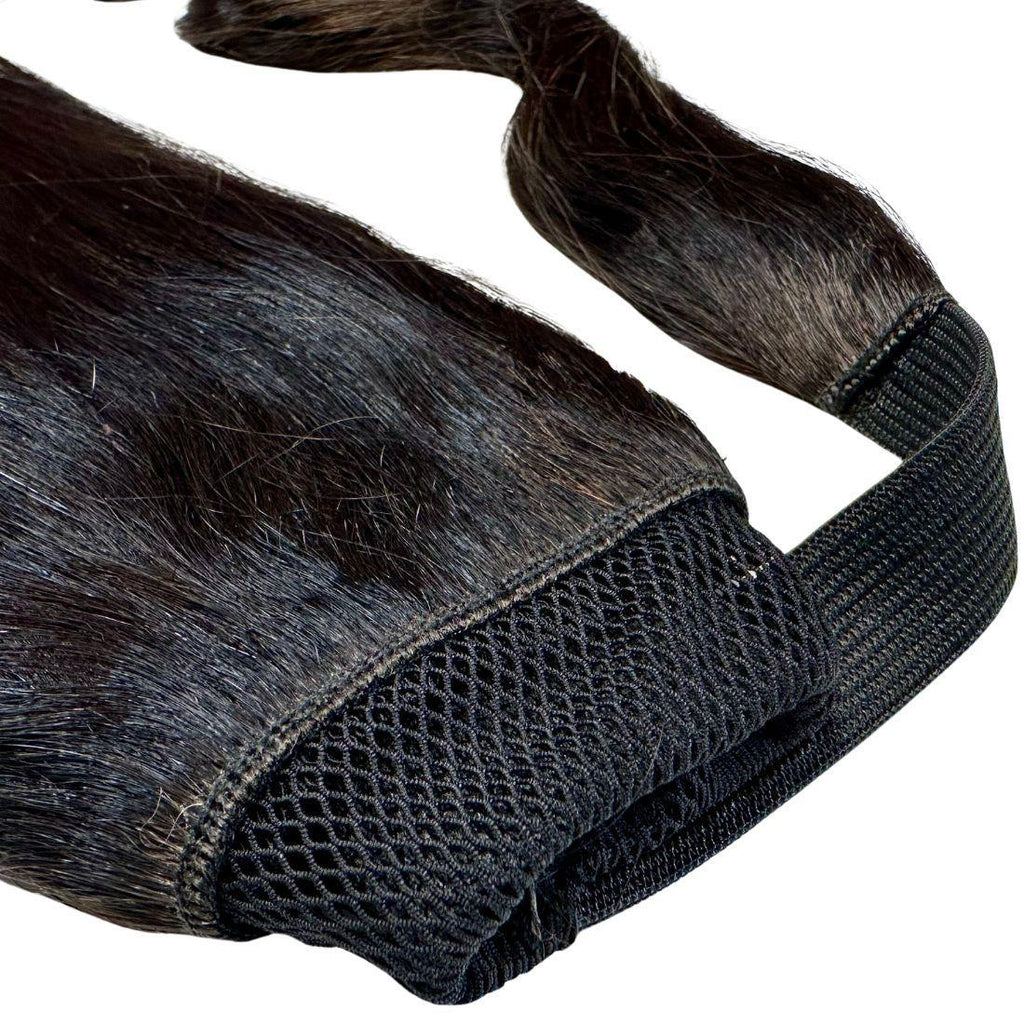Natural Black 100% Human Hair Ponytail Extension by Private Label