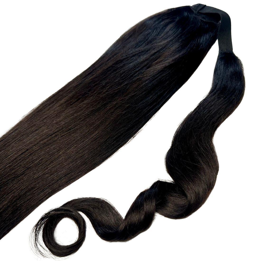 Natural Black 100% Human Hair Ponytail Extension by Private Label