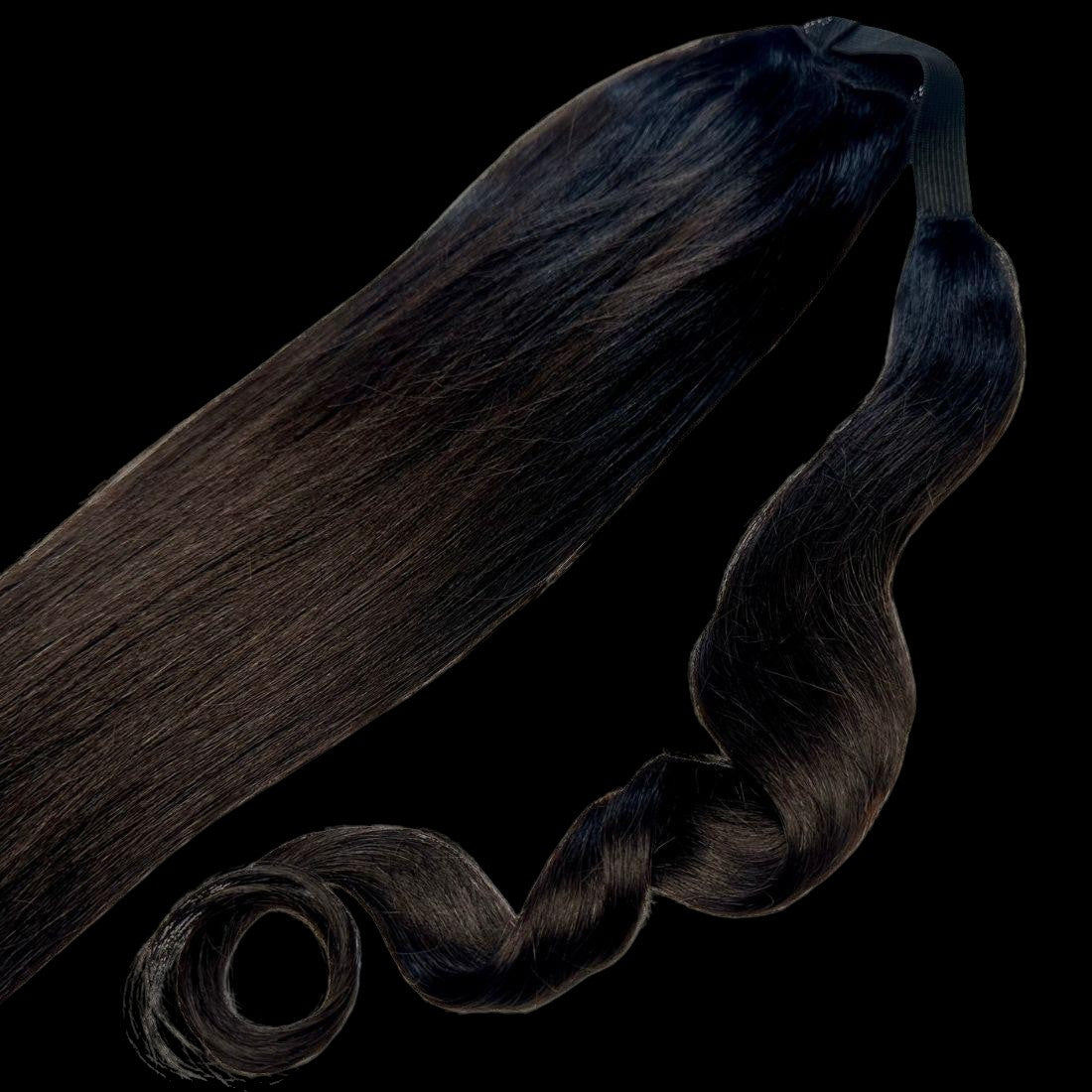 Natural Black 100% Human Hair Ponytail Extension by Private Label