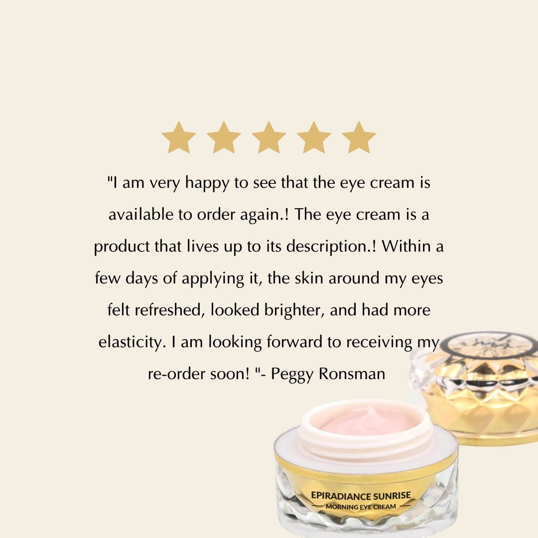 Sunrise Nourishing & Firming Eye Rescue Cream – Radiant Glow (Vegan, Gluten-Free, Sensitive-Skin Safe) by EpiLynx