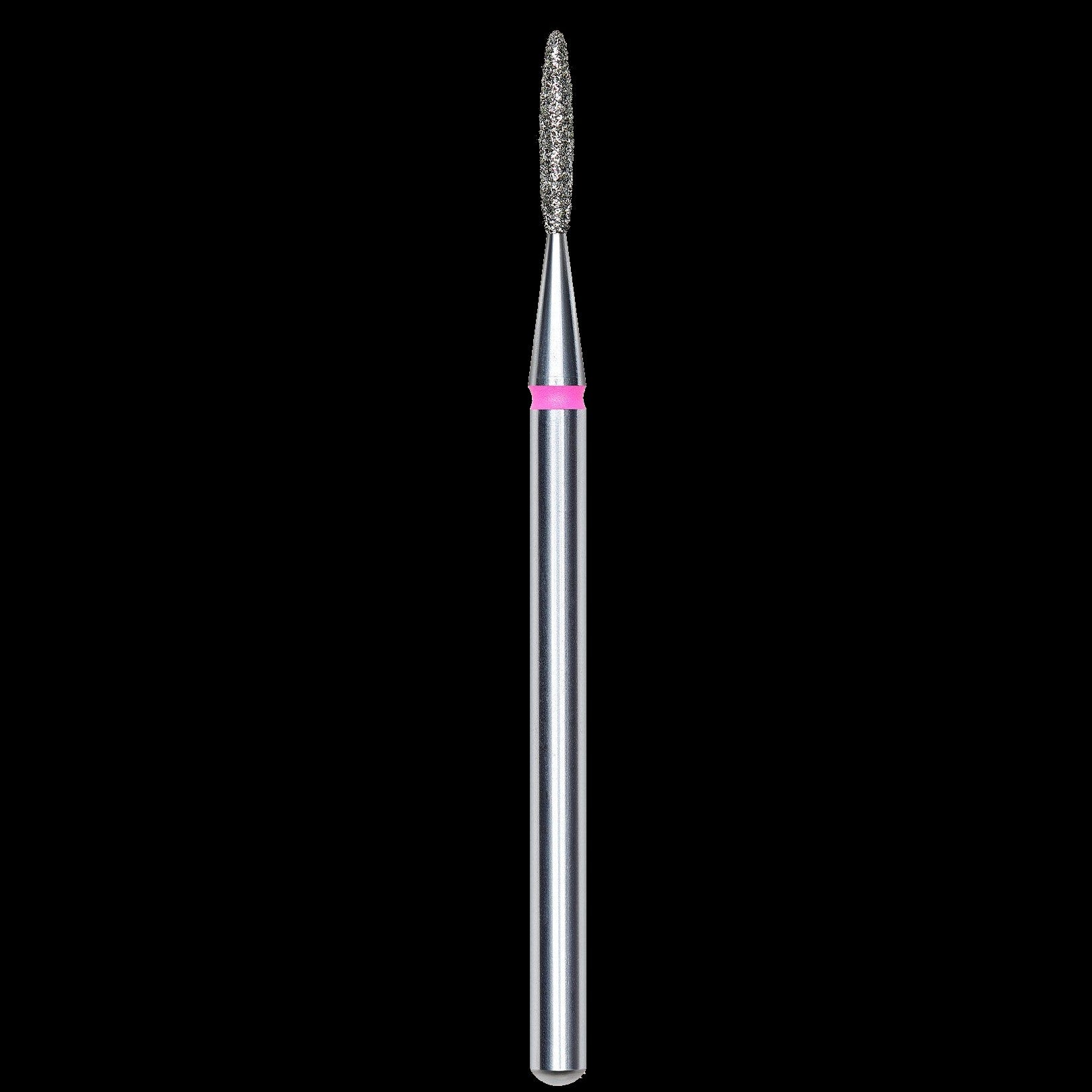 DIAMOND NAIL DRILL BIT, "FLAME", RED, HEAD DIAMETER 1.4/8MM (FA10R014/8) - STALEKS™ by kvadrat store