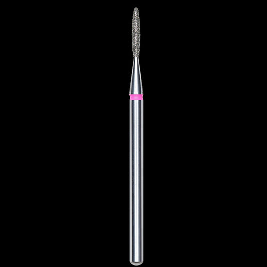 DIAMOND NAIL DRILL BIT, "FLAME", RED, HEAD DIAMETER 1.4/8MM (FA10R014/8) - STALEKS™ by kvadrat store