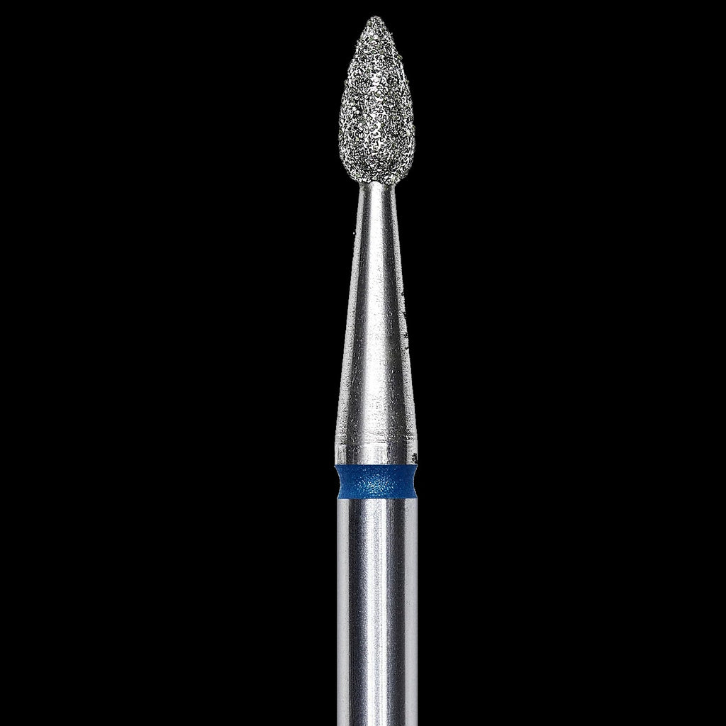 DIAMOND NAIL DRILL BIT, "DROP", BLUE, HEAD DIAMETER 2.3/5MM (FA40B023/5) - STALEKS™ by kvadrat store