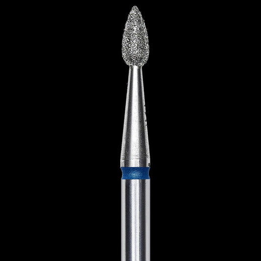 DIAMOND NAIL DRILL BIT, "DROP", BLUE, HEAD DIAMETER 2.3/5MM (FA40B023/5) - STALEKS™ by kvadrat store