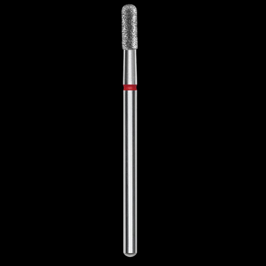 DIAMOND NAIL DRILL BIT, "CYLINDER", RED, HEAD DIAMETER 2.3/6.5MM (FA30R023/6.5) - STALEKS™ by kvadrat store