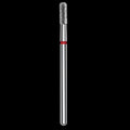 DIAMOND NAIL DRILL BIT, "CYLINDER", RED, HEAD DIAMETER 2.3/6.5MM (FA30R023/6.5) - STALEKS™ by kvadrat store