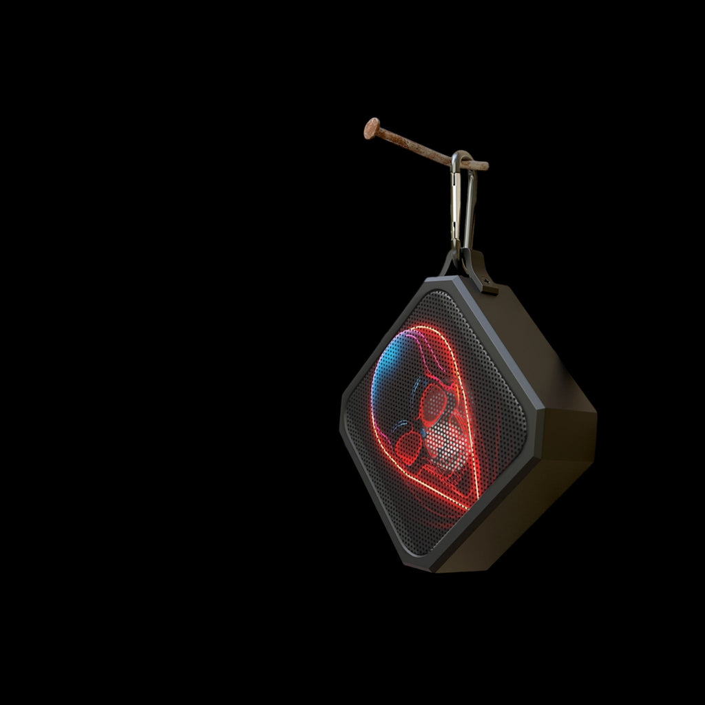 Red Skull Outdoor Bluetooth Speaker by Printify