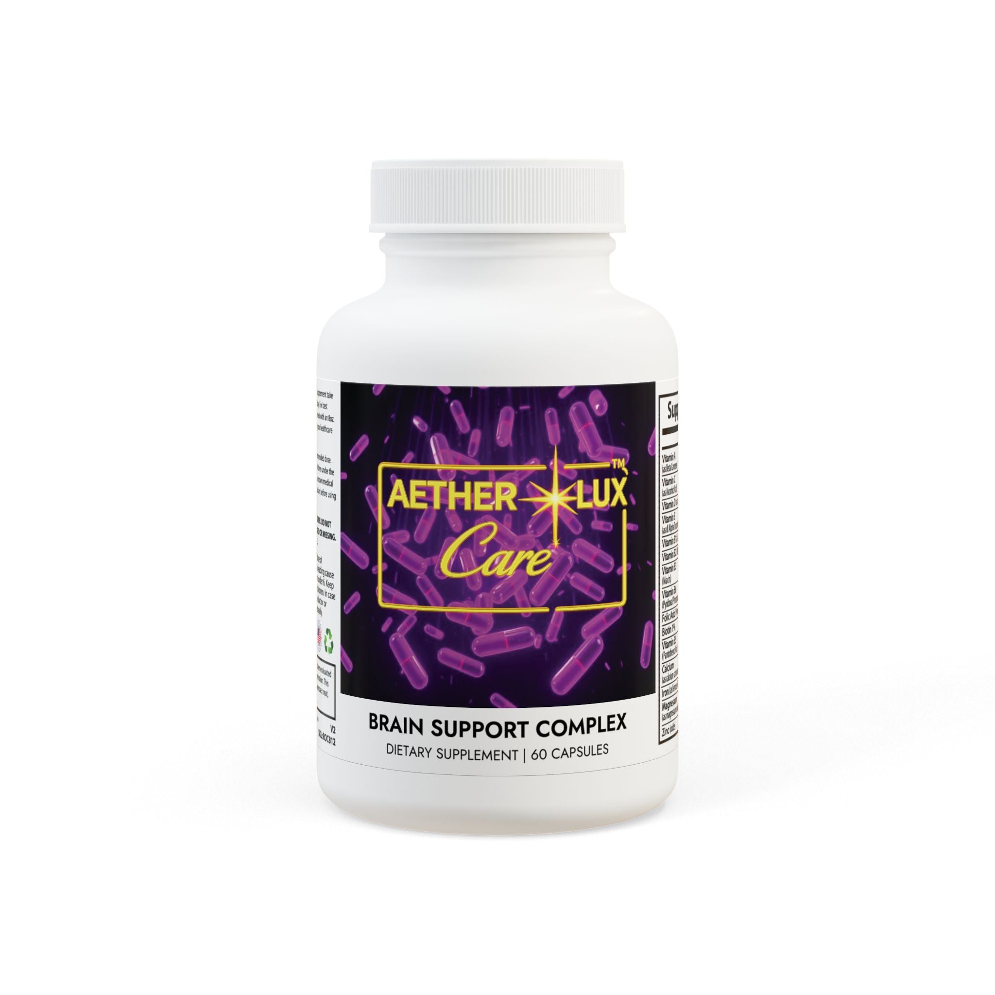 AetherLux Brain Support Complex Supplement (60 Capsules)