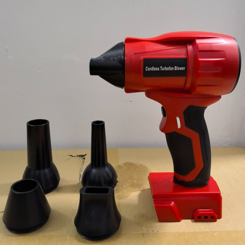 Mini Brushless High-Power Lithium Electric Blower Fan Wireless Dust Blowing Gun Compatible with Makita Dewalt Etc.