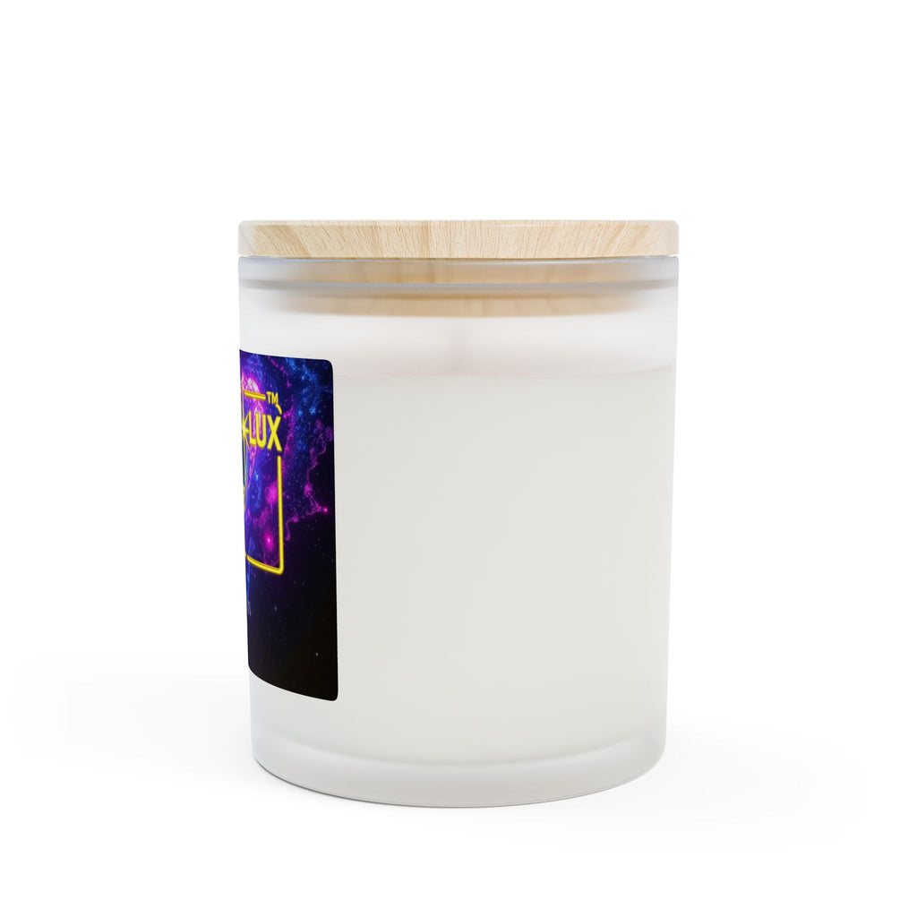 Vanilla Bean Frosted Glass Candle, 11oz