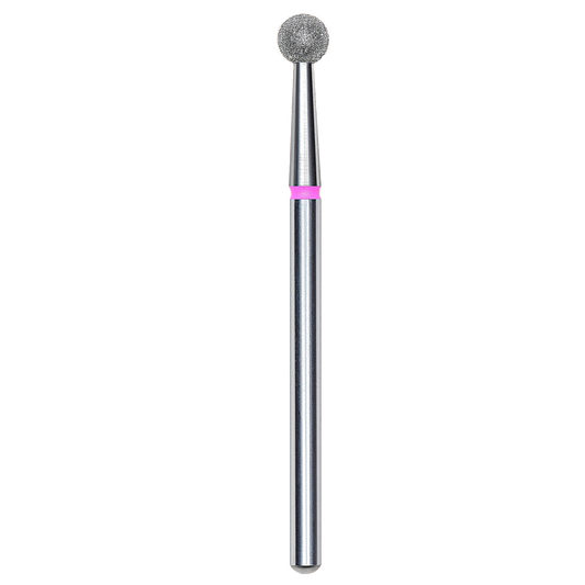 DIAMOND NAIL DRILL BIT, "BALL", RED, HEAD DIAMETER 4MM (FA01R040) - STALEKS™