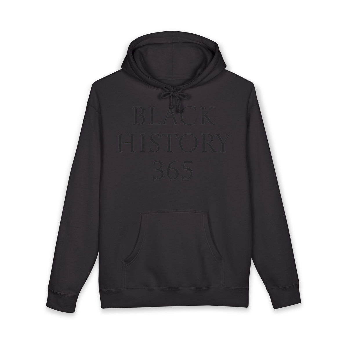 Hoodie — "Black History 365" Pullover Hooded Sweatshirt with Vintage Portrait
