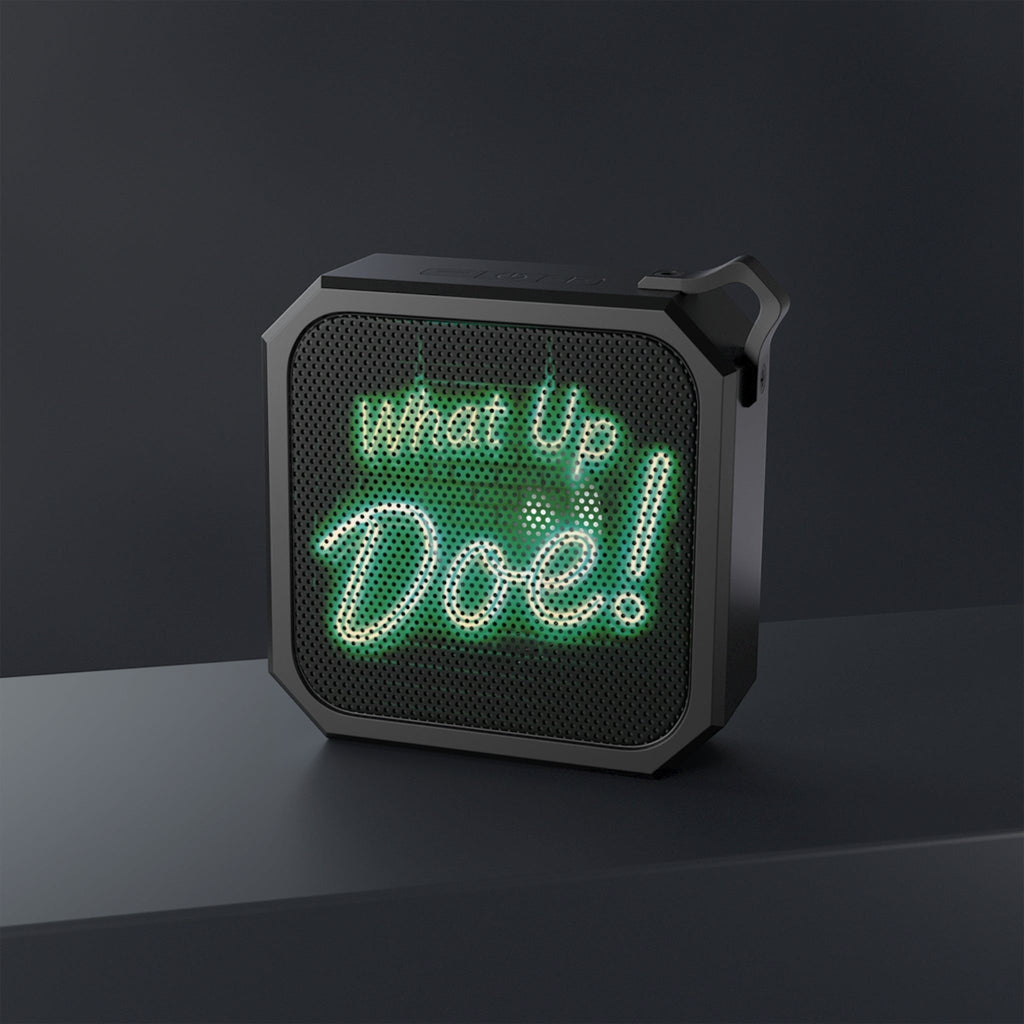 What Up Doe! Outdoor Bluetooth Speaker (GREEN) by Printify