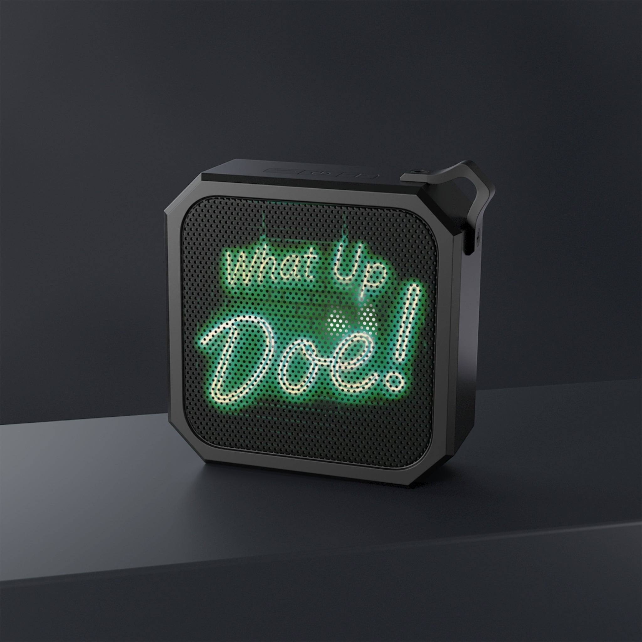 What Up Doe! Outdoor Bluetooth Speaker (GREEN) by Printify