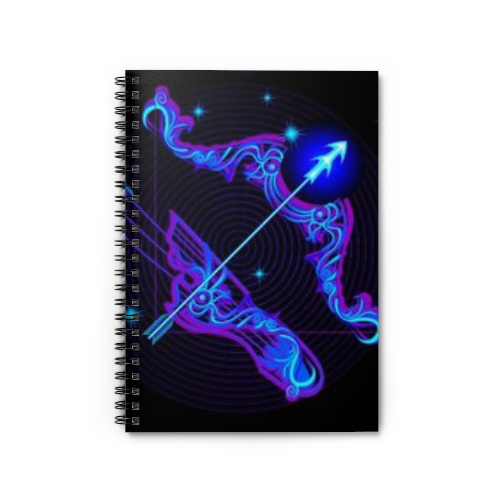 Bleu Aura: Sagittarius Spiral Notebook - Ruled Line