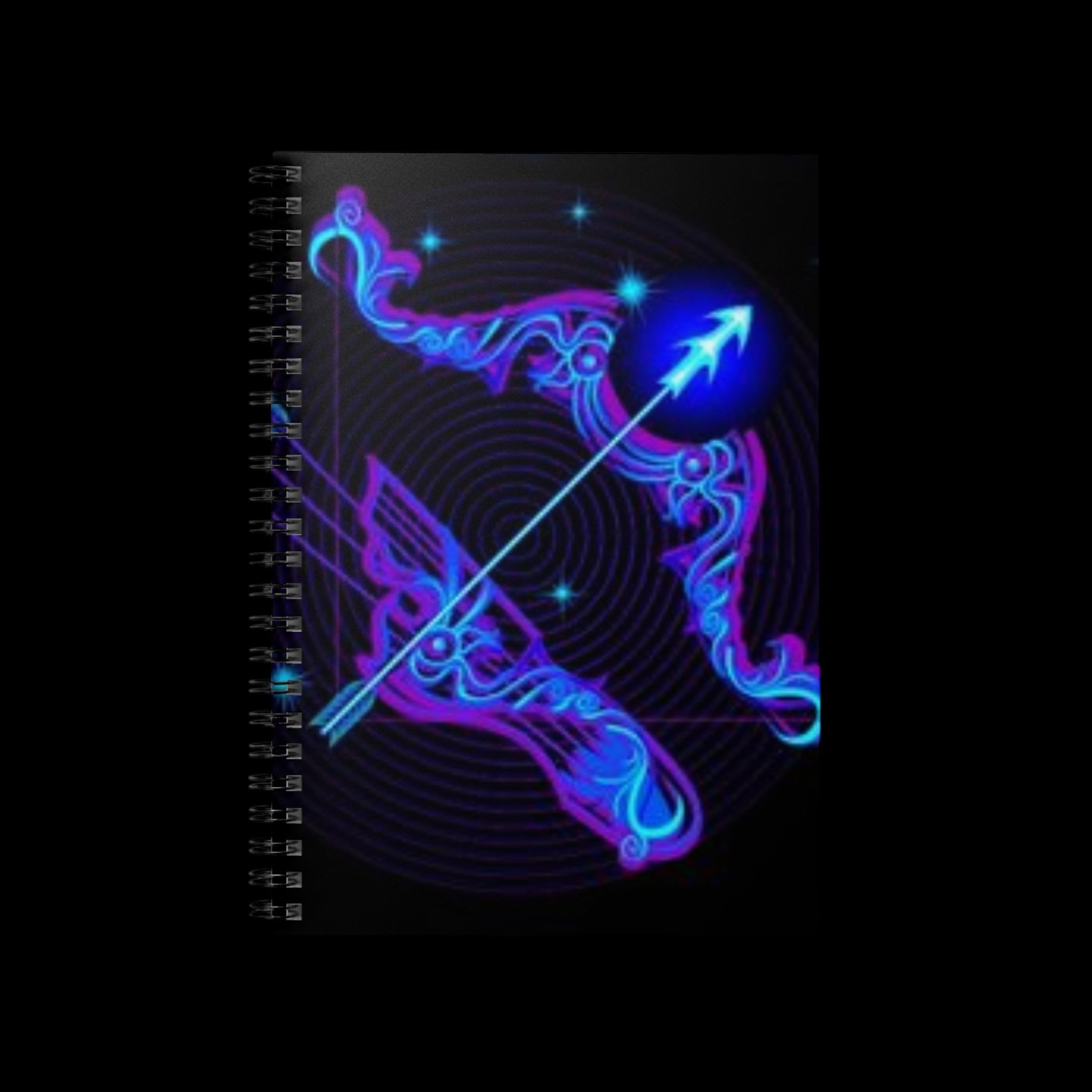 Bleu Aura: Sagittarius Spiral Notebook - Ruled Line by Printify
