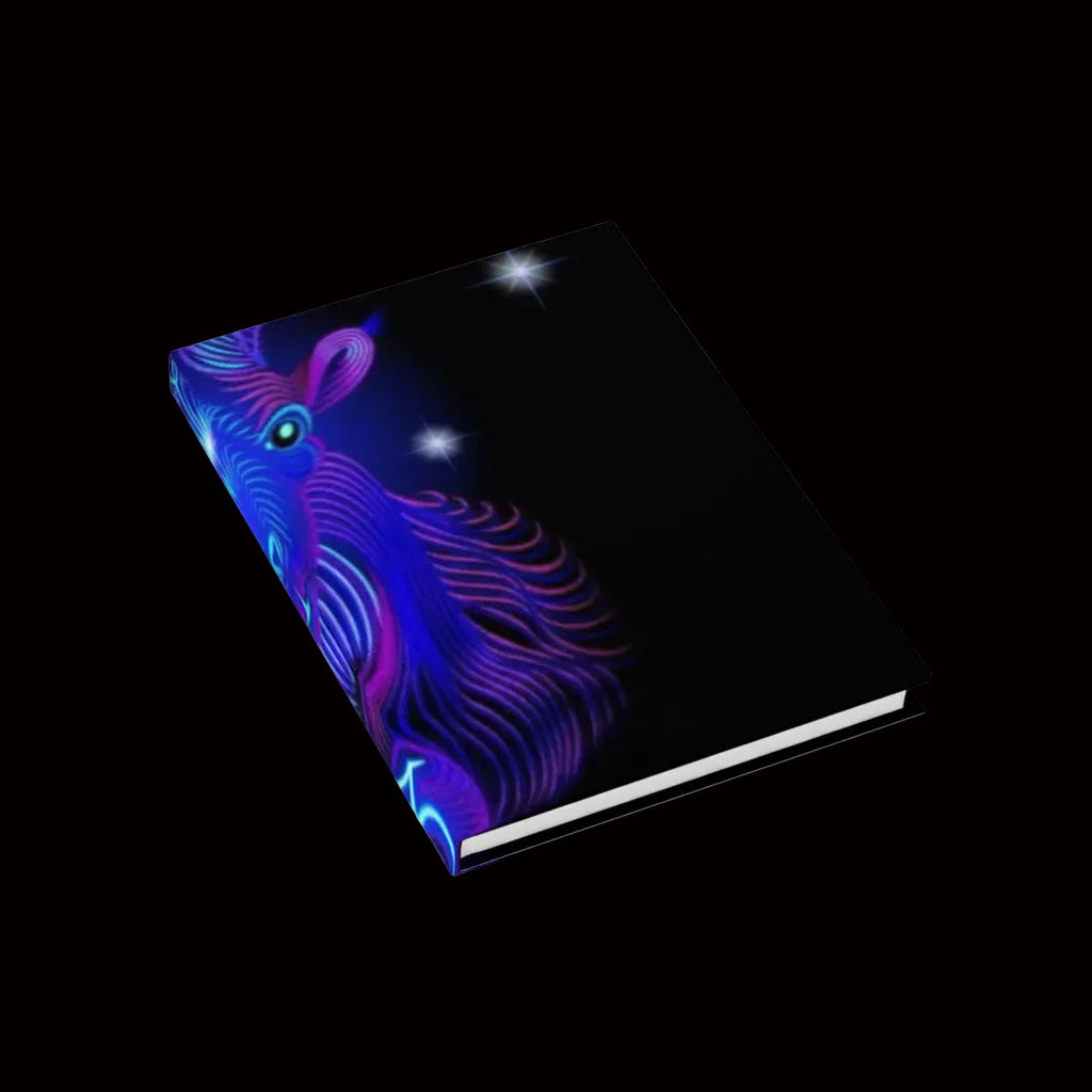 Bleu Aura: Capricorn Hard Cover Journal - Ruled Line - AetherLux.Shop