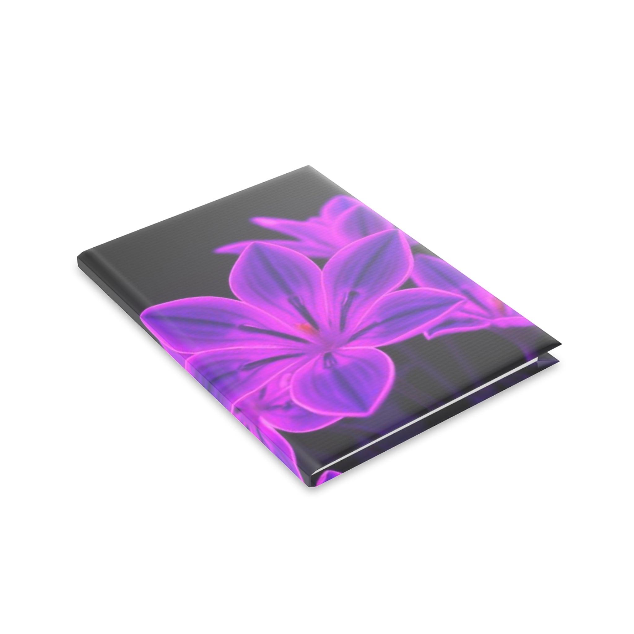 Royal Aura: Dark Flowers Hardcover Notebook with Puffy Covers