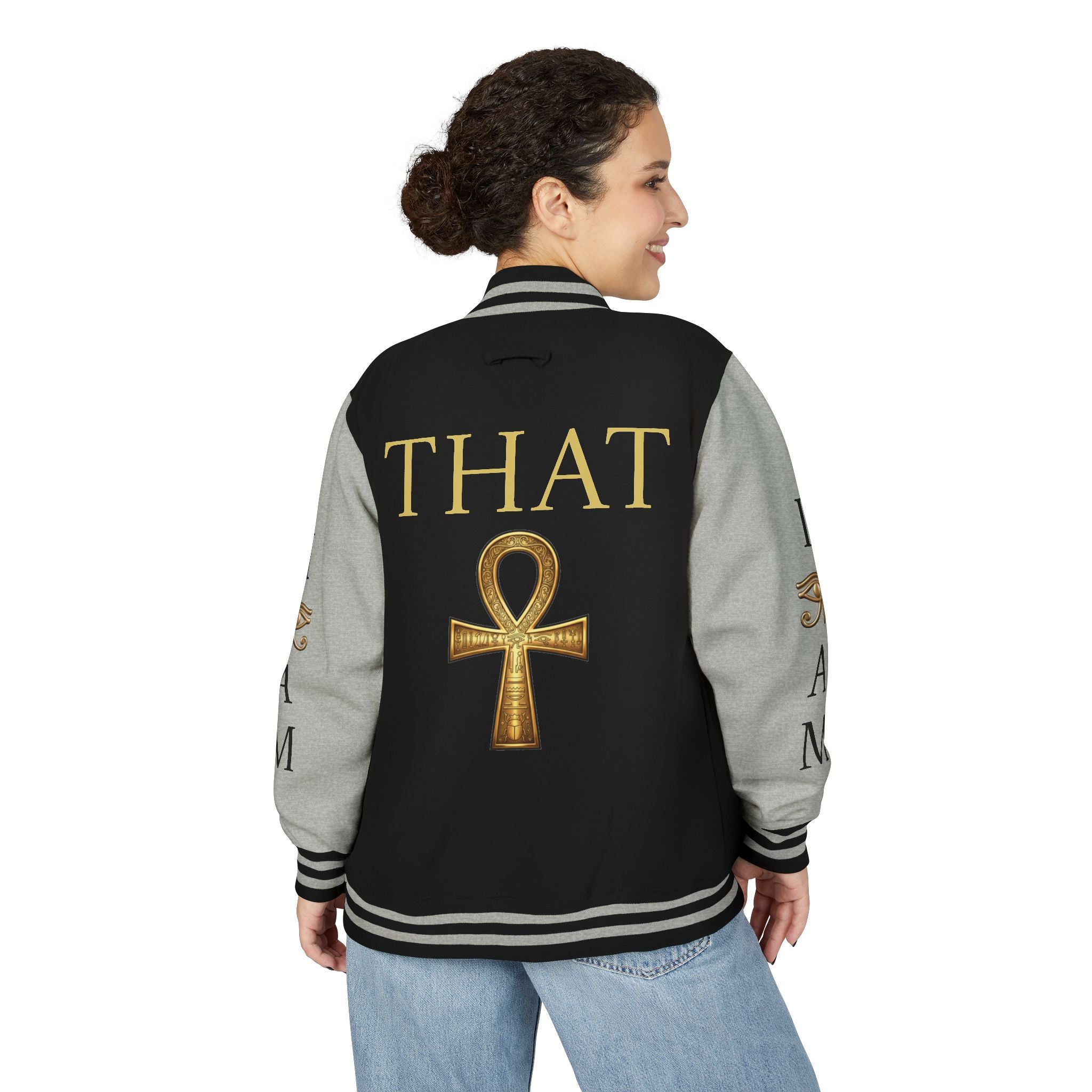 I Am That I Am Ankh Letterman Jacket
