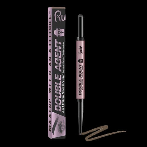 RUDE Double Agent 2 in 1 Eyebrow Pencil & Powder - Taupe by VYSN