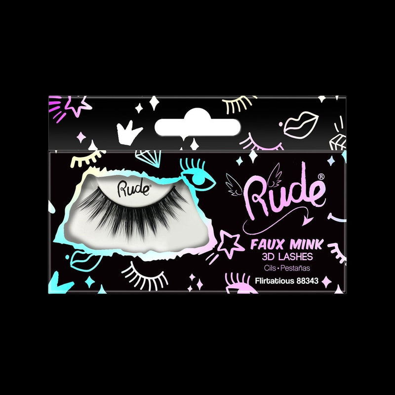 RUDE Essential Faux Mink 3D Lashes - Flirtatious by VYSN