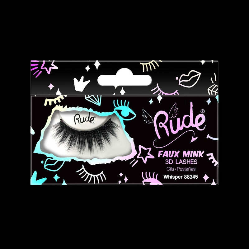 RUDE Essential Faux Mink 3D Lashes - Whisper by VYSN