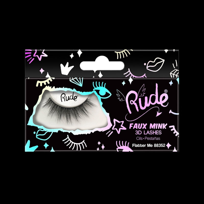 RUDE Essential Faux Mink 3D Lashes - Flatter Me by VYSN