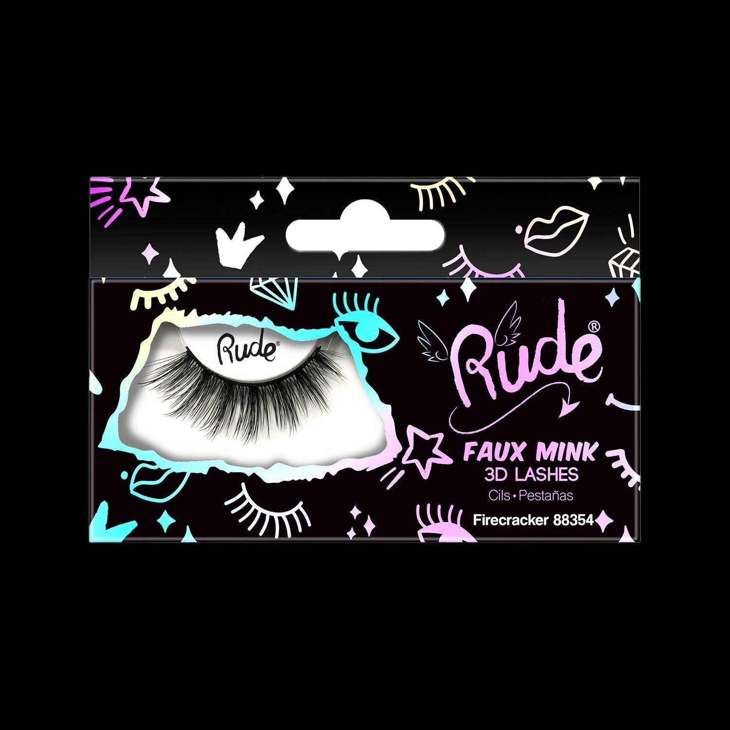 RUDE Essential Faux Mink 3D Lashes - Firecracker by VYSN