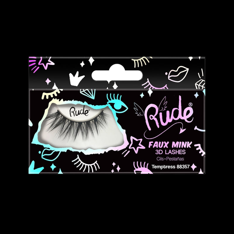 RUDE Essential Faux Mink 3D Lashes - Temptress by VYSN