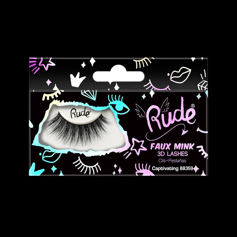 RUDE Essential Faux Mink 3D Lashes - Captivating by VYSN