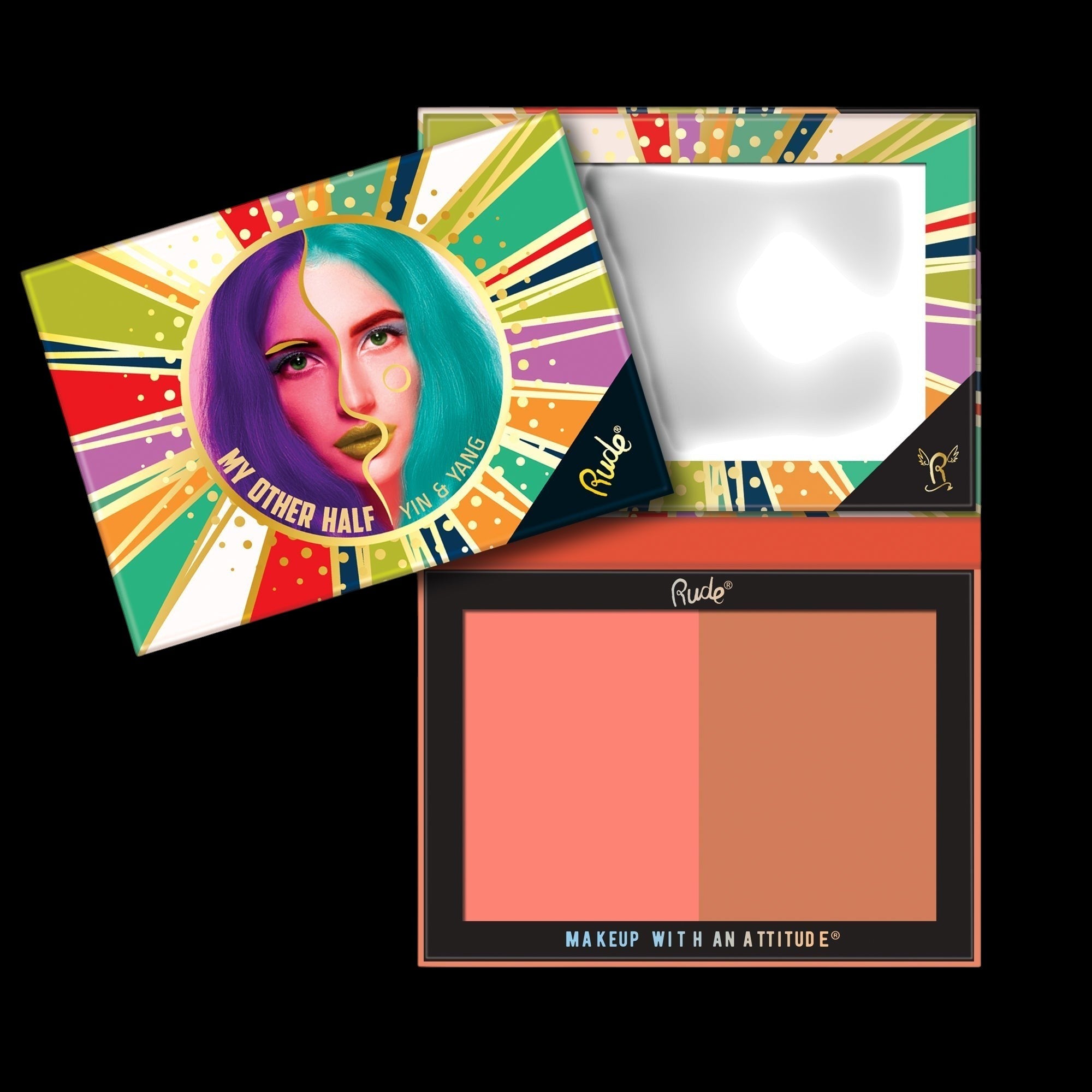 RUDE My Other Half Duo Shade Face Palette - Yin &amp; Yang by VYSN