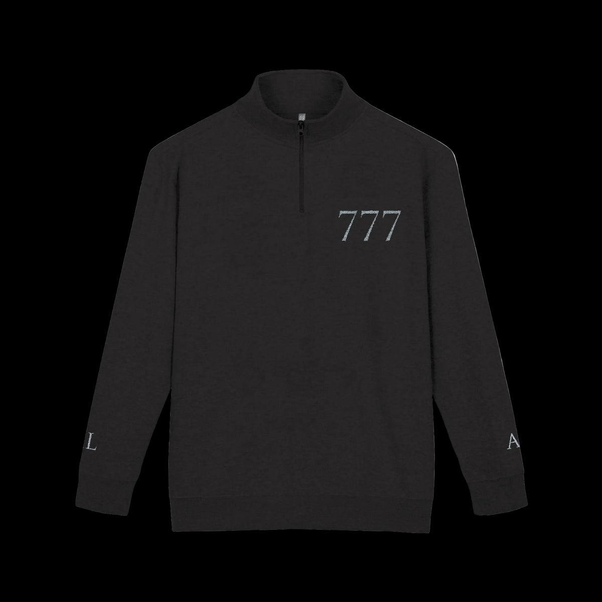 777 Fleece Pullover — Grey Half - AetherLux.Shop
