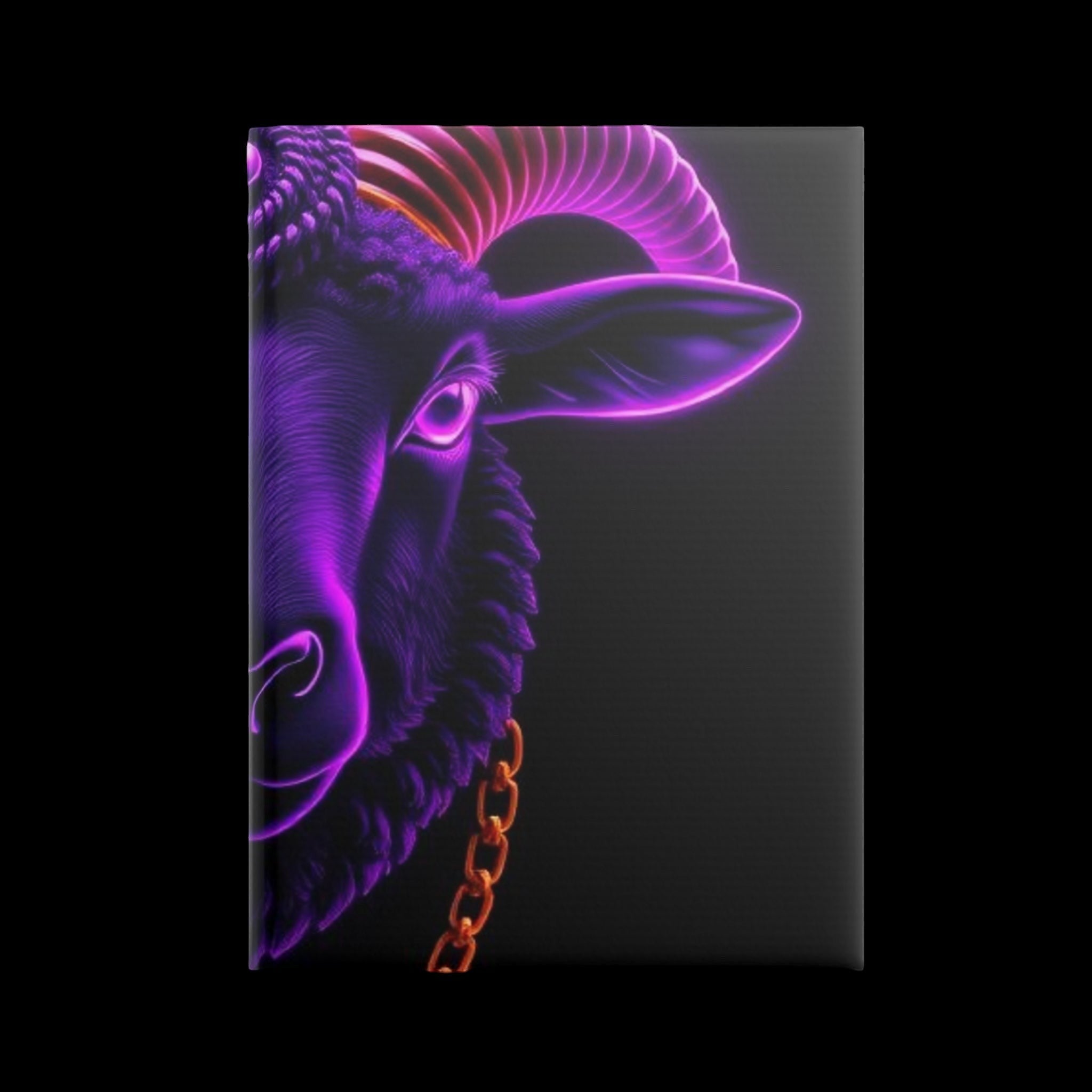 Royal Aura: Black Sheep Hardcover Notebook with Puffy Covers by Printify