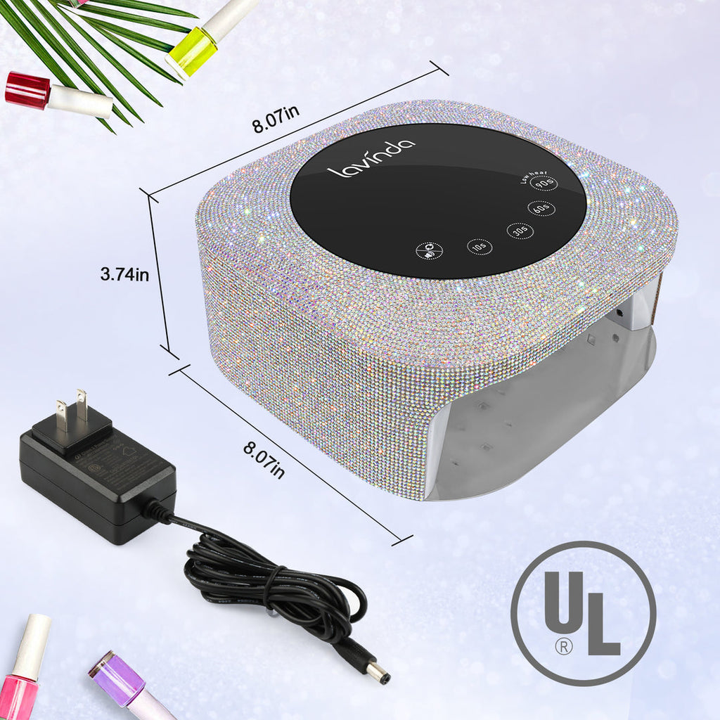 Crown™ Bling Nail Lamp - Crystal Diamond - 54W Rechargeable UV/LED