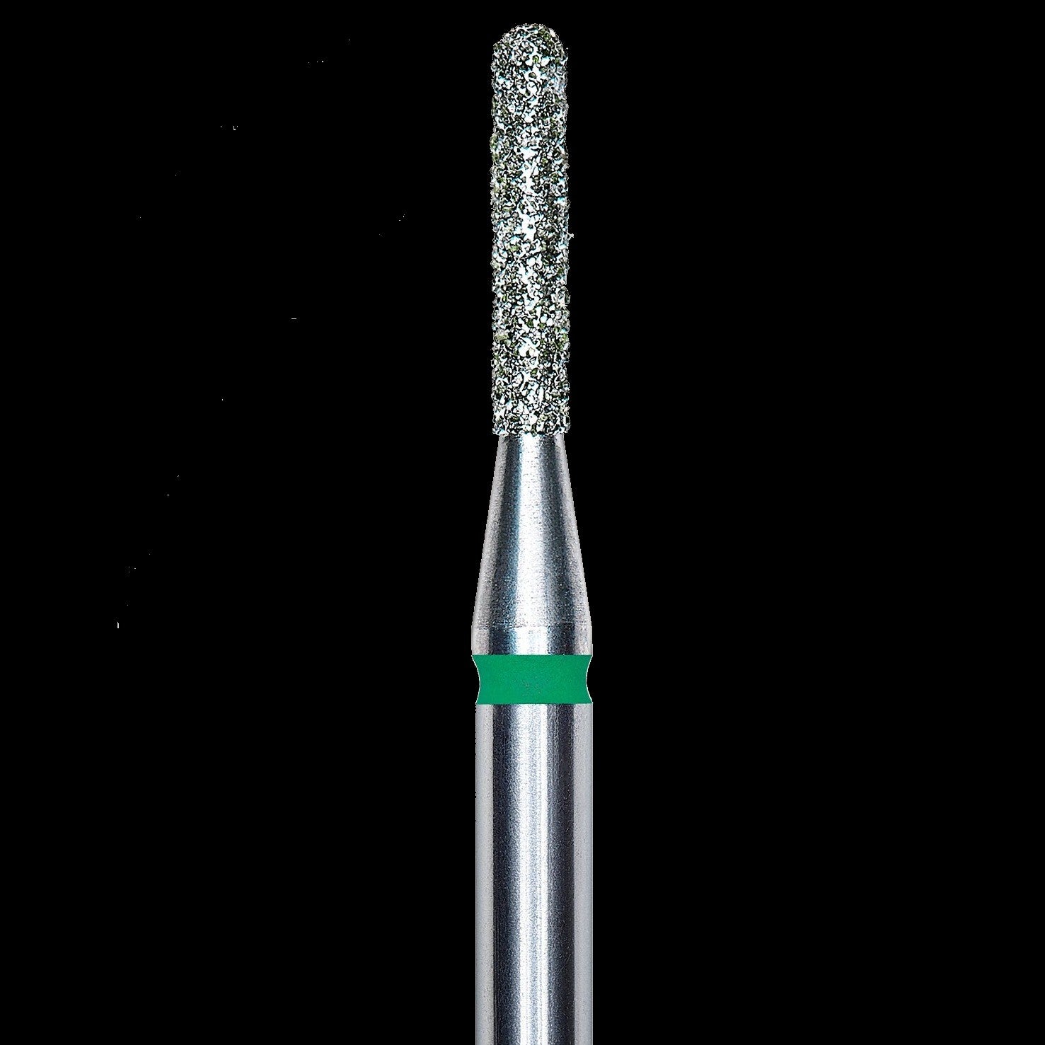 DIAMOND NAIL DRILL BIT, ROUNDED "CYLINDER", GREEN, HEAD DIAMETER 1.4/8MM (FA30G014/8) - STALEKS™ by kvadrat store