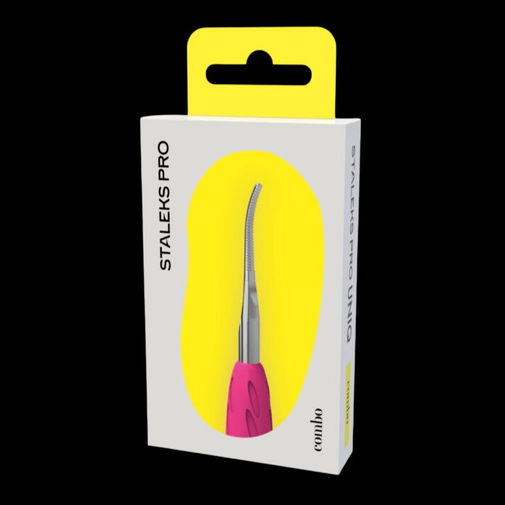 Working Part Of The Pusher Combo UNIQ 37 Toenail File With A Bent End -STALEKS by kvadrat store