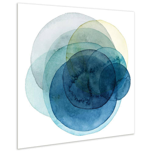 "Evolving Planets I" by EAD Art Coop Frameless Free-Floating Tempered Art Glass Wall Art by Hendrix Arts