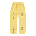 Unisex Vintage Wash Barrel Leg Fleece Sweatpants