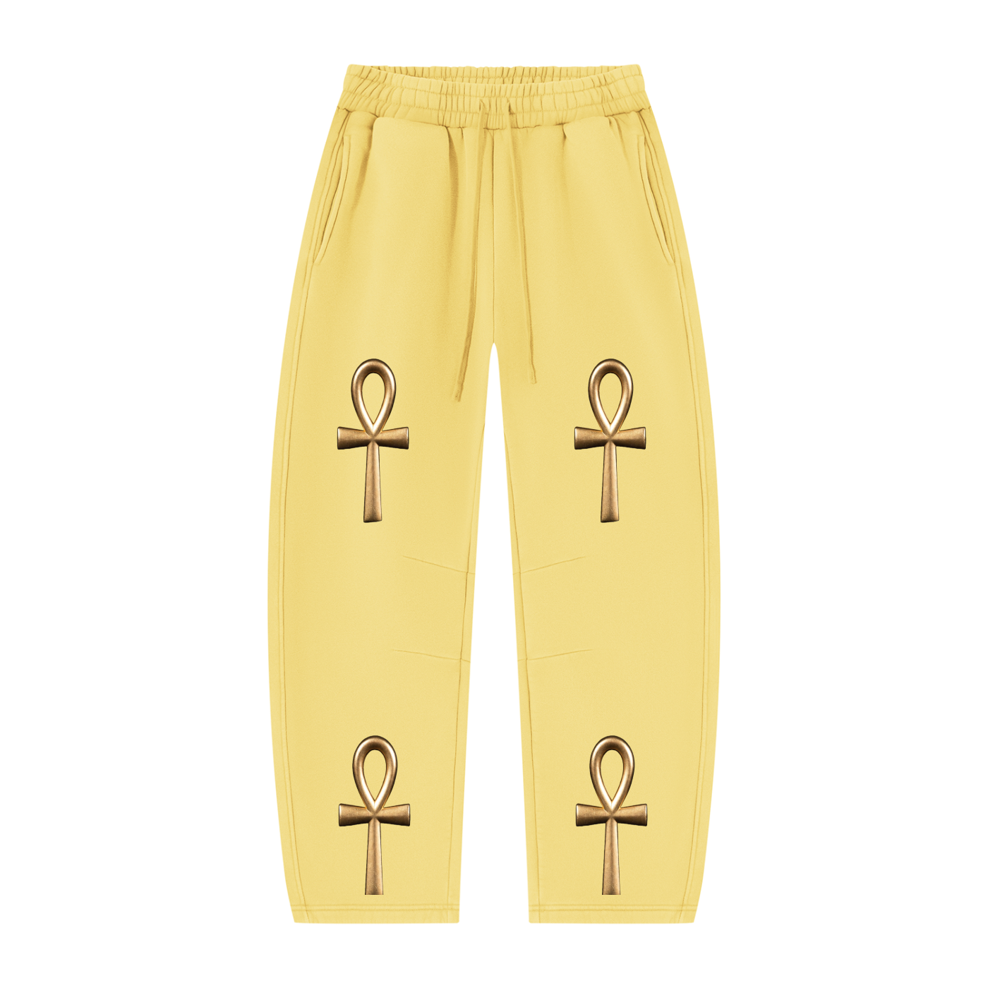 Unisex Vintage Wash Barrel Leg Fleece Sweatpants