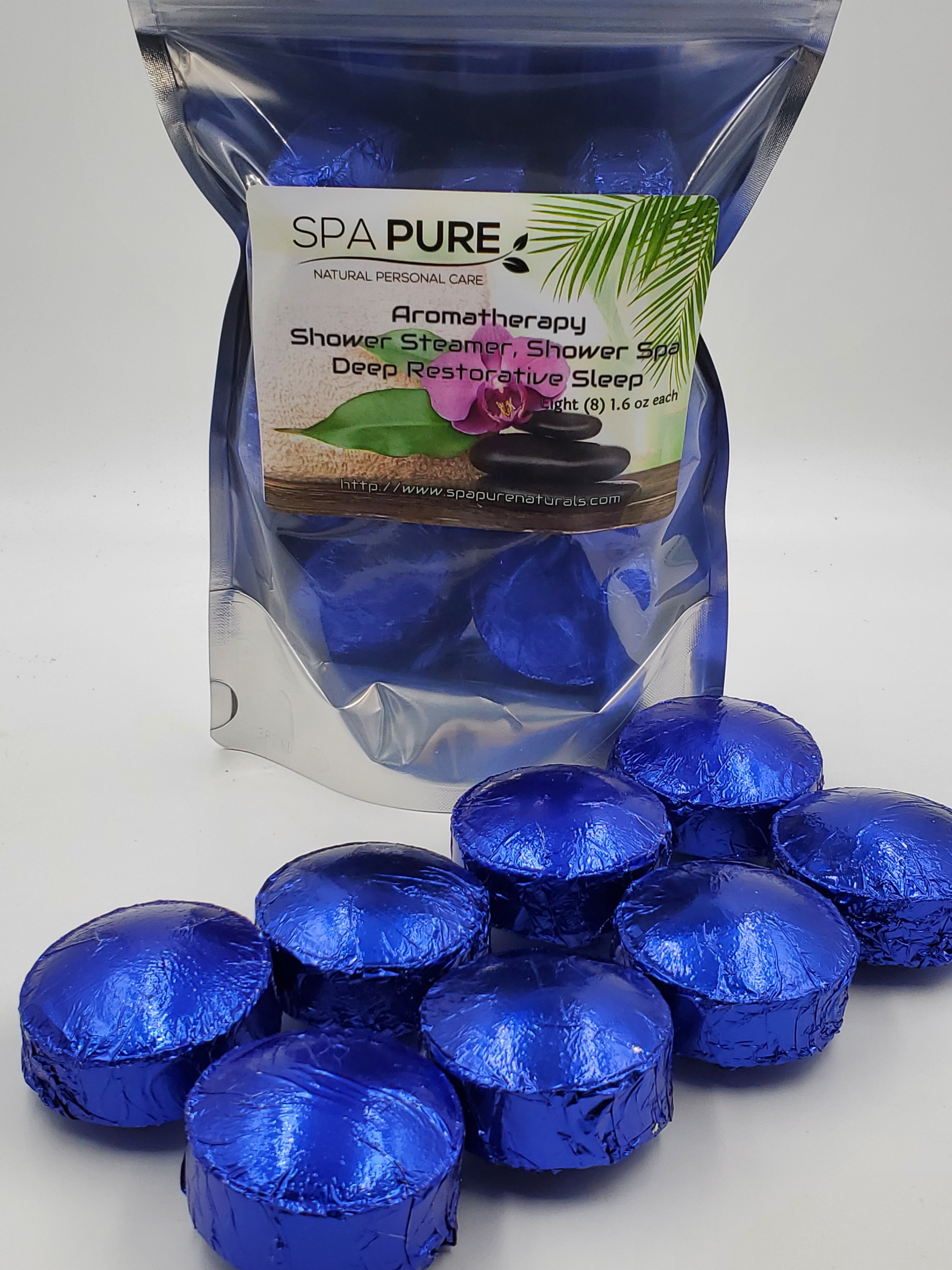 8 Aromatherapy Shower Bombs USA Made, 100% Natural/Organic Essential Oils-Transform your shower-Transform your mood by Spa Pure