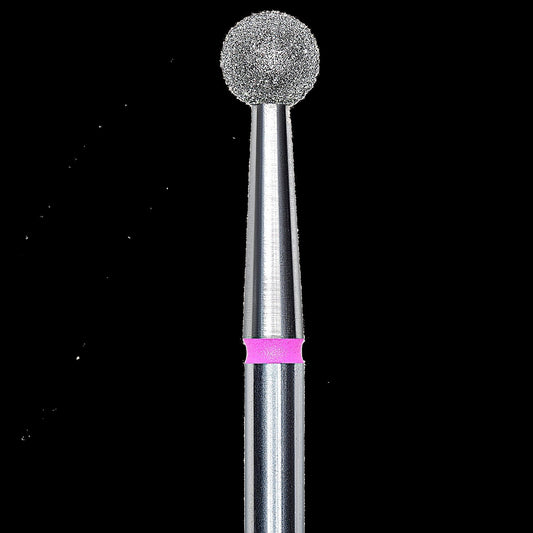 DIAMOND NAIL DRILL BIT, "BALL", RED, HEAD DIAMETER 4MM (FA01R040) - STALEKS™ by kvadrat store