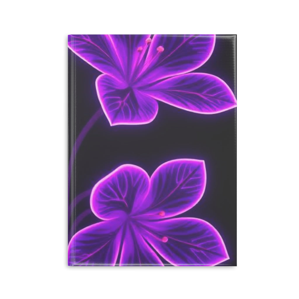 Royal Aura: Flower Hardcover Notebook with Puffy Covers by Printify