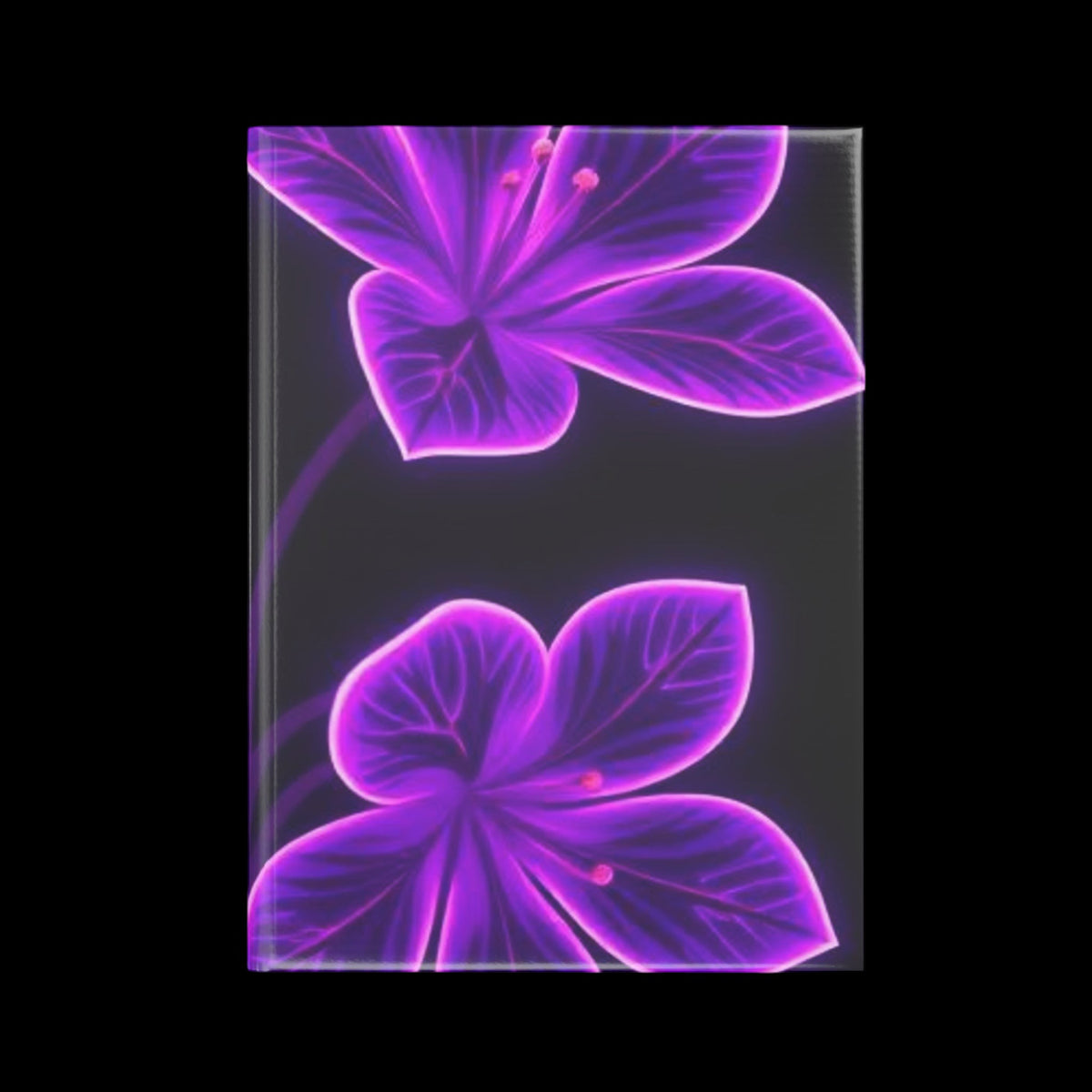 Royal Aura: Flower Hardcover Notebook with Puffy Covers - AetherLux.Shop