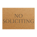 "No Soliciting" Funny Welcome Mat