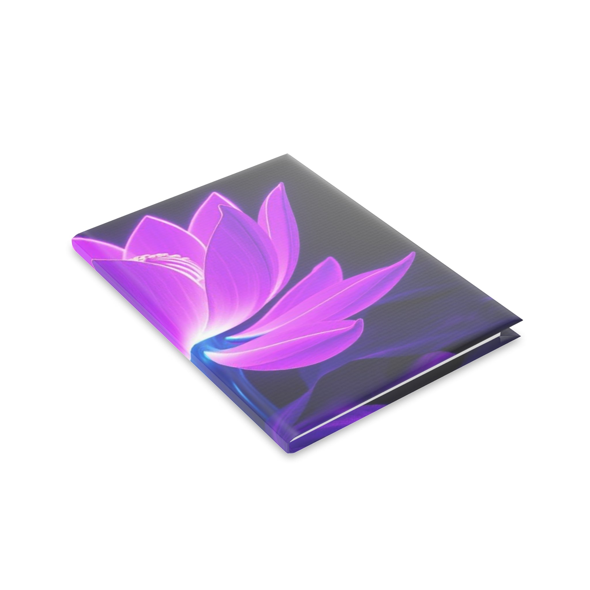Royal Aura: Lotus Flower Hardcover Notebook with Puffy Covers