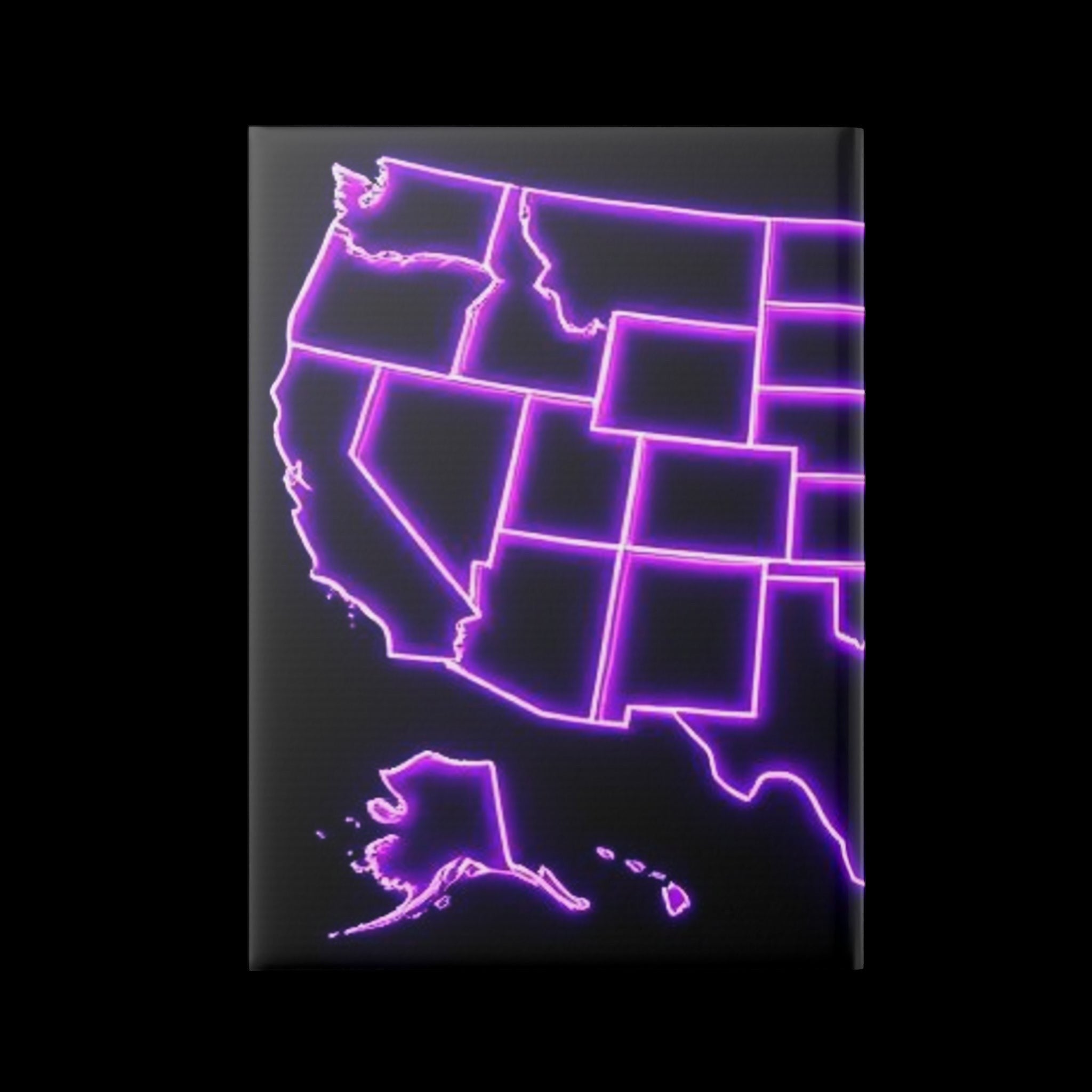 Royal Aura: America Hardcover Notebook with Puffy Covers by Printify